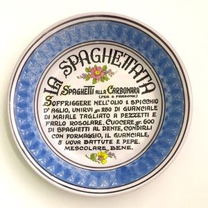 Italian Pasta Recipe Serving Bowl